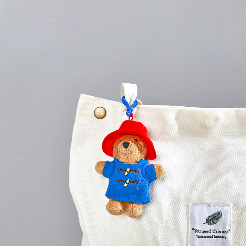 英国正品Paddington正版帕丁顿熊毛绒公仔车钥匙扣挂饰书包挂件-图2