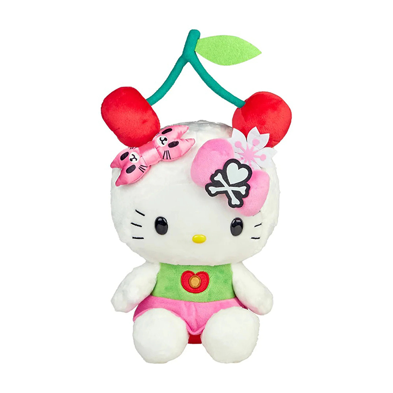 美国代购hellokitty正版樱桃凯蒂猫哈喽kt猫公仔玩偶娃娃毛绒玩具 - 图0