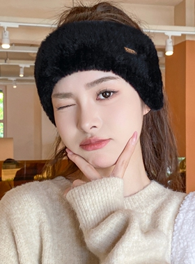 冬季防风耳罩加绒孕妇产后发带