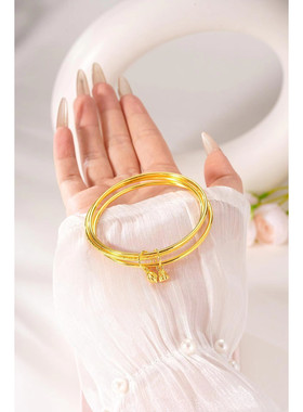 古法金包银三生三世手镯送女友