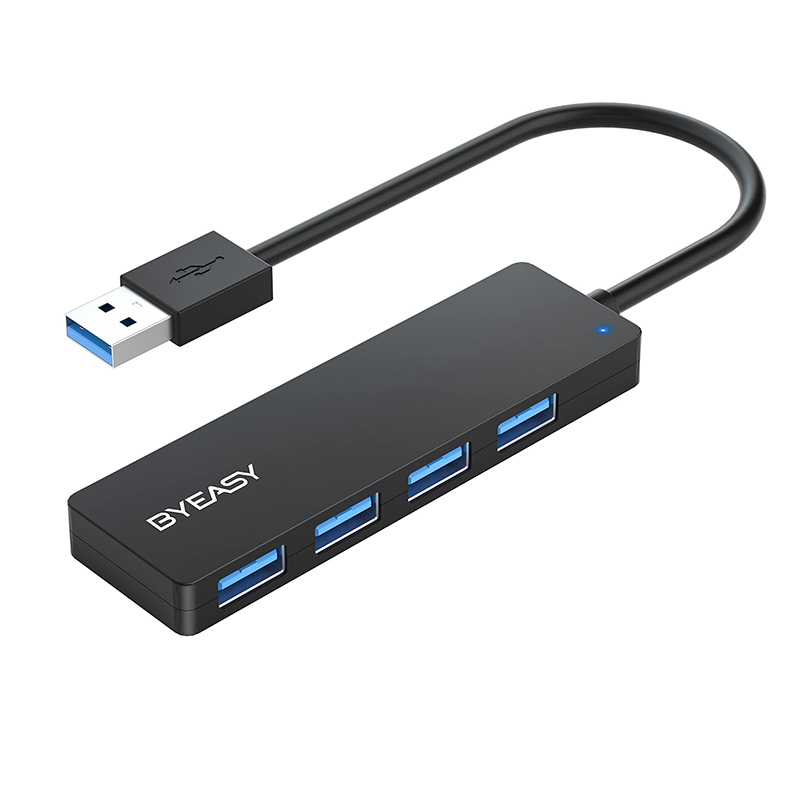 老外300+ 颜值爆表 BYEASY USB3.0分线器一分四HUB电脑高速扩展坞 - 图2