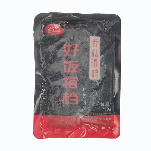 谷言香菇滑鸡210g10袋冷冻简餐盖浇饭料理包方便快餐外卖菜肴包 - 图3