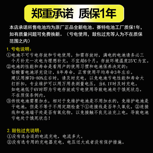 台湾赛特蓄电池BT-6M3.2AC(6V3.2Ah/20hr) 四位定位仪-电子秤电池 - 图1