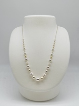 Not used PK9655 Japan 14K Gold Aguouse pearl necklace 2 5-8 5mm 43cm