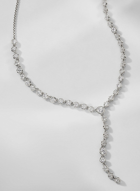 麦芭贝尔水晶合金女锁骨链项链