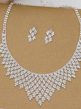 麦芭贝尔水晶女套装项链