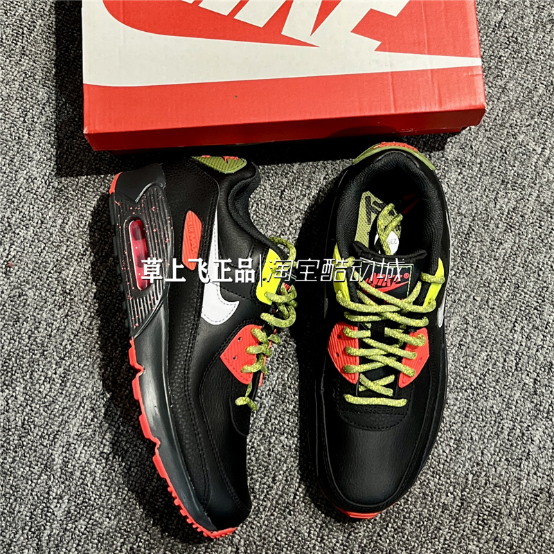 NIKE AIR MAX90青少年女鞋增高缓震休闲气垫跑步鞋CD6864 CD0490