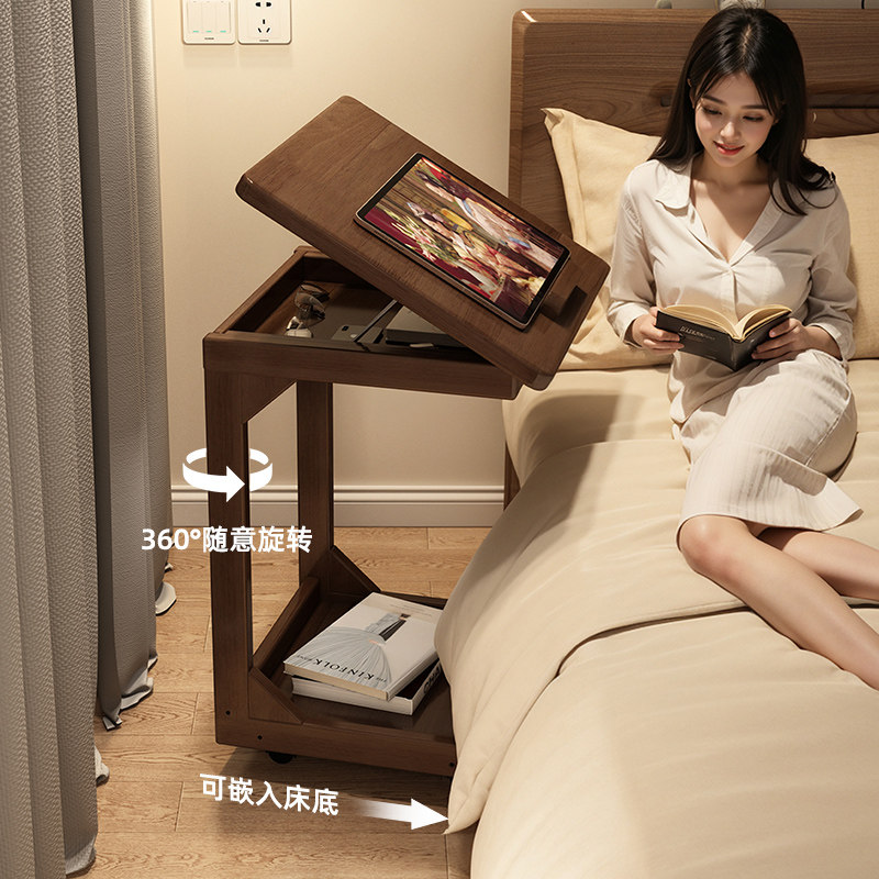 床边桌小型简易创意床头柜替代品现代简约家用卧室床头移动置物架,淘宝优惠券,粉丝福利购,淘宝优惠卷