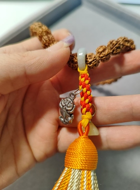 原创设计款尼泊尔五瓣金刚手持提珠同树老籽灯笼纹36颗10mm