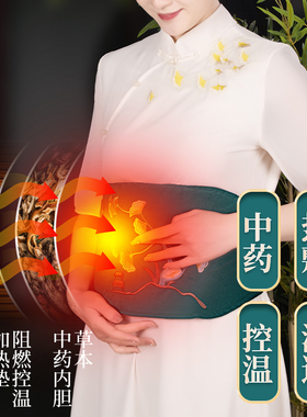 富元艾艾灸宝电加热腰带热敷包艾绒艾草包腹部艾宝家用暖宫艾灸包