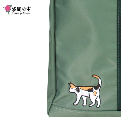 Демисезонная вместительная и большая сумка на одно плечо для принцессы, с вышивкой