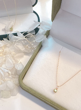 日系轻奢新品透雕花环设计项链