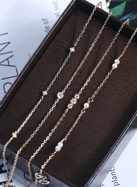 凰谨珠宝日系百搭925银手链