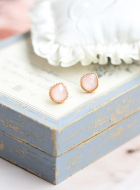 日系925银天然珊瑚水滴项链