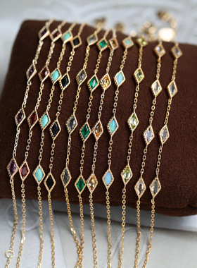 日系梦想成真925银水晶手链