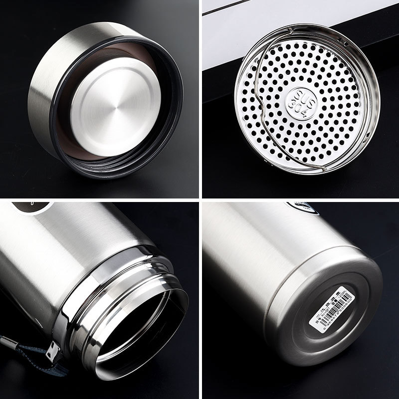 大容量304不锈钢男女保温杯定制刻印字 便携车载保温礼品杯1000ml - 图2