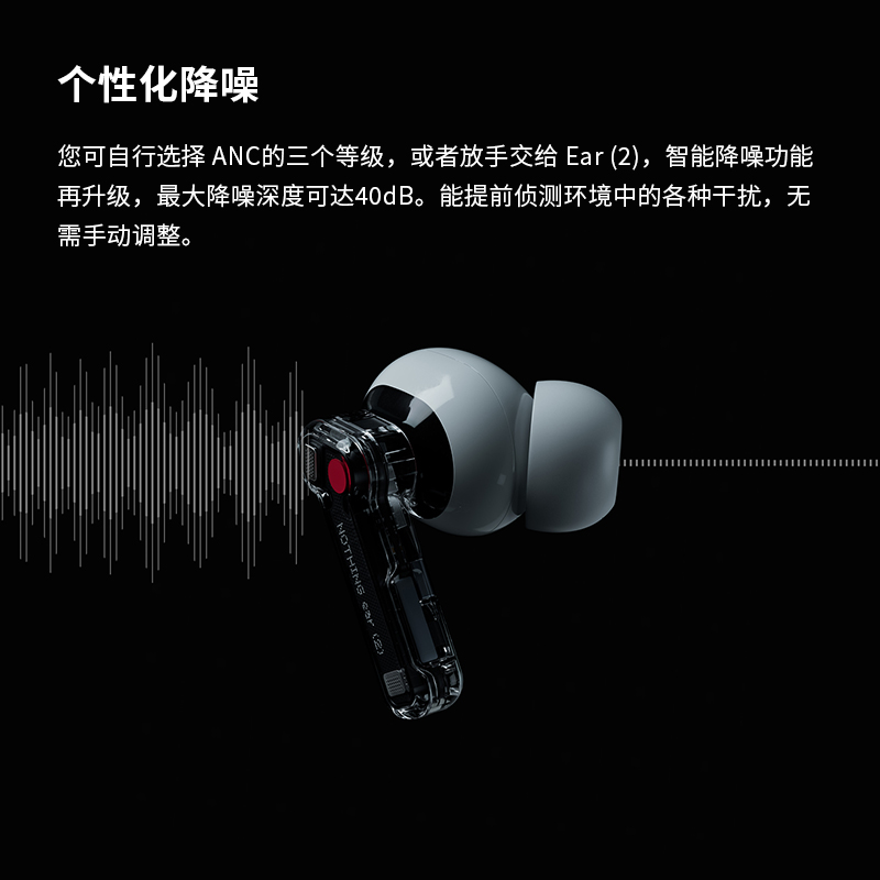 新品首发Nothing Ear (2)真无线蓝牙耳机主动降噪透明耳机正品 - 图2