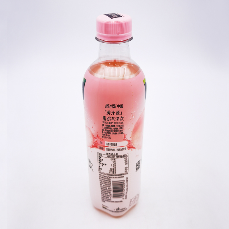 可口可乐美汁源蜜桃味气泡水480ml*12瓶装碳 - 图2