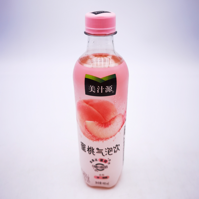 可口可乐美汁源蜜桃味气泡水480ml*12瓶装碳 - 图1