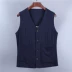 Mùa hè phong cách Trung Quốc vest nam lỏng lẻo cỡ lớn trung niên nam cha giản dị cotton vest Trung Quốc phong cách ngựa ổn định - Áo vest cotton