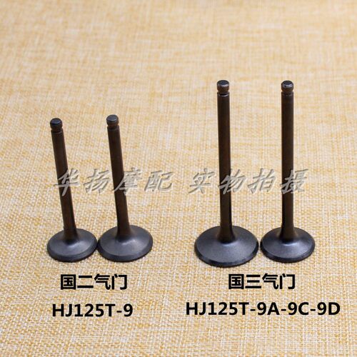 适用于豪爵摩托车配件悦星HJ125T-9-9A-9C-9D发动机气门 - 图0