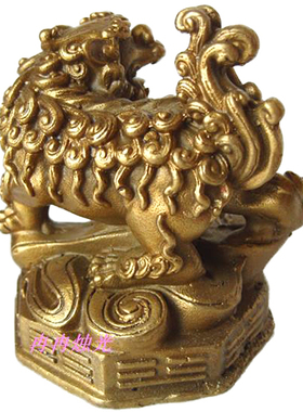 纯铜质四方神白虎风水摆件