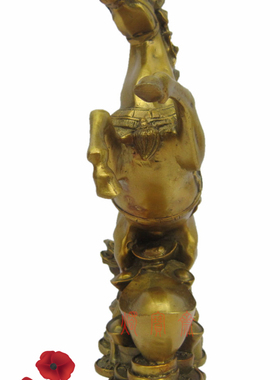 铜马元宝马吉祥马上发财摆件