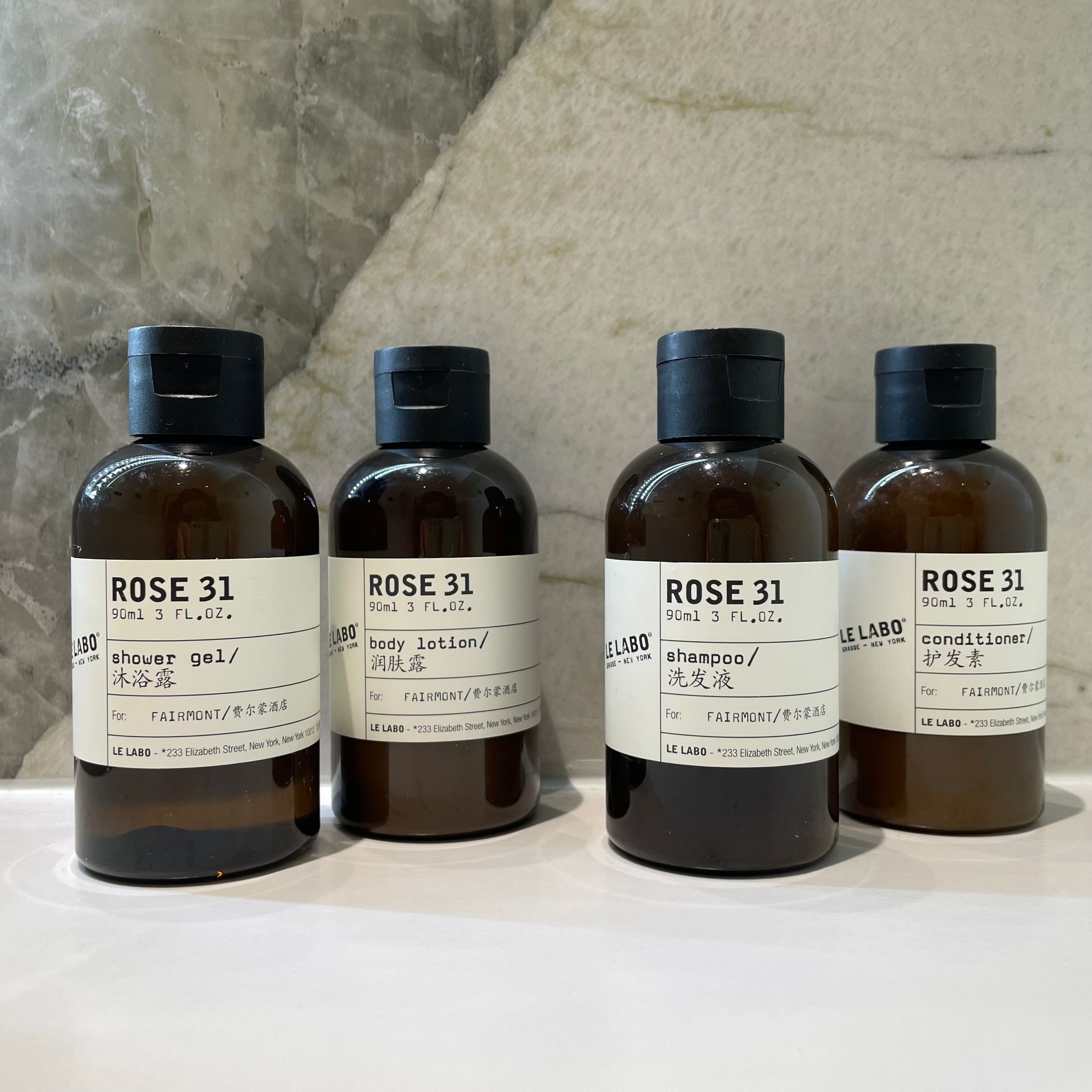 Lelabo Rose31洗发液沐浴露护发素润肤露酒店套装40/90ml旅行小样 - 图2