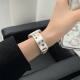 New Xiaoxiangfeng Colorful Diamond Bent Metal Watch Strap