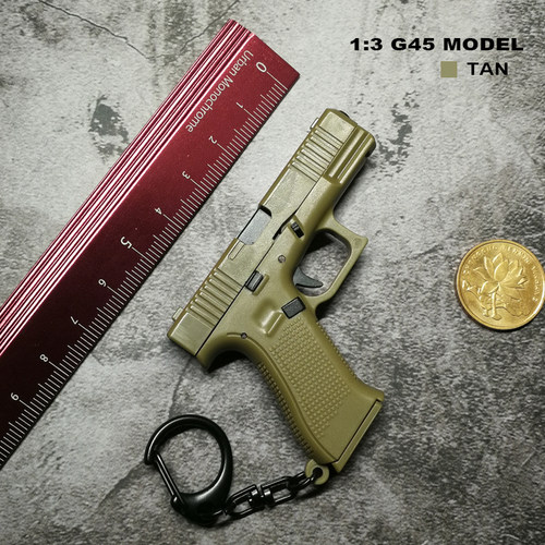 1:3GLOCK45枪模钥匙扣塑料玩具可分解可插取弹匣不可发射STINGTOY - 图1