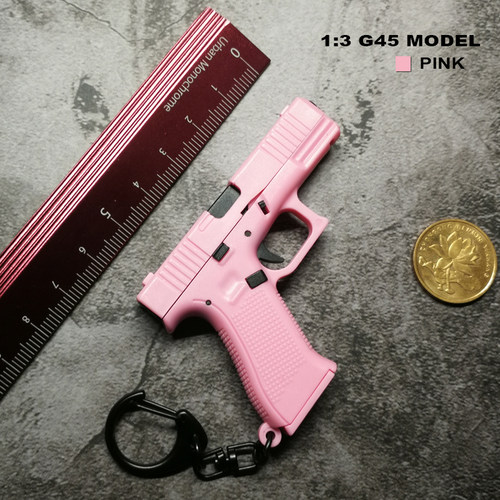1:3GLOCK45枪模钥匙扣塑料玩具可分解可插取弹匣不可发射STINGTOY - 图2