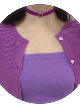 晚时光复古丝绒项链颈链