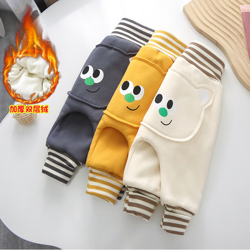 婴儿裤子大pp裤春秋保暖高腰护肚冬季加绒外穿男女童宝宝大屁屁裤,淘宝优惠券,粉丝福利购,淘宝优惠卷