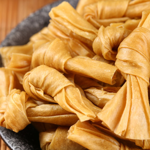 干豆结扣结豆皮豆扣商用烧烤炸串火锅卤味凉拌豆制品干货人造肉 - 图2