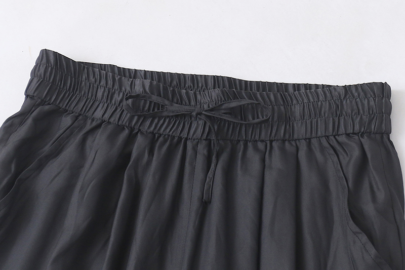 松紧腰休闲裤 夏季新款薄款运动裤 女宽松时尚外贸长裤子 10504 - 图1