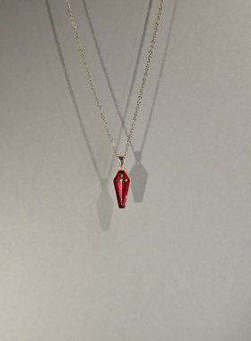 欧美朋克哥特复古十字架项链