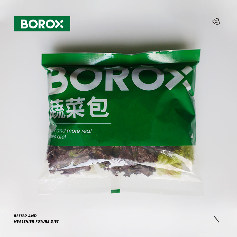 BOROX布露克即食蔬菜沙拉红叶生菜碎片4袋装「80g/袋」顺丰包邮 - 图0