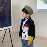 Детская весенняя куртка для мальчиков, термобелье, в западном стиле, детская одежда