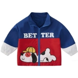 Детская весенняя куртка для мальчиков, термобелье, в западном стиле, детская одежда