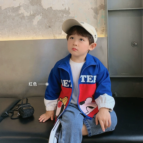 Детская весенняя куртка для мальчиков, термобелье, в западном стиле, детская одежда