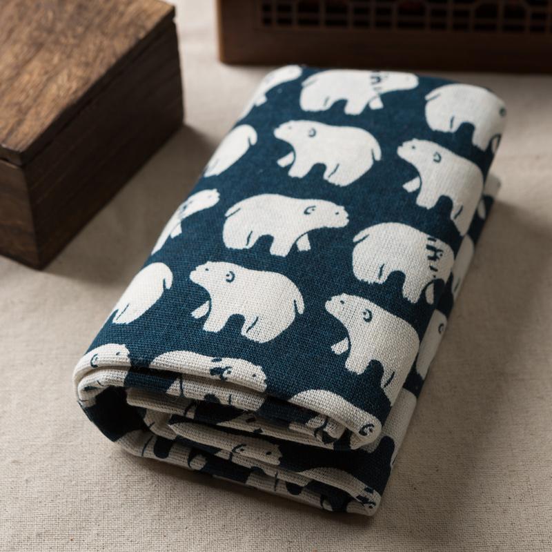 新款棉麻风桌布ins风长方形复古宿舍学生书桌布卧室网红卡通桌垫 - 图0