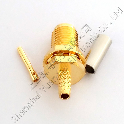 优质全铜射频连接器接头SMA-KY-1.5  -C-KY-1.5 KY1.5 母头 - 图1