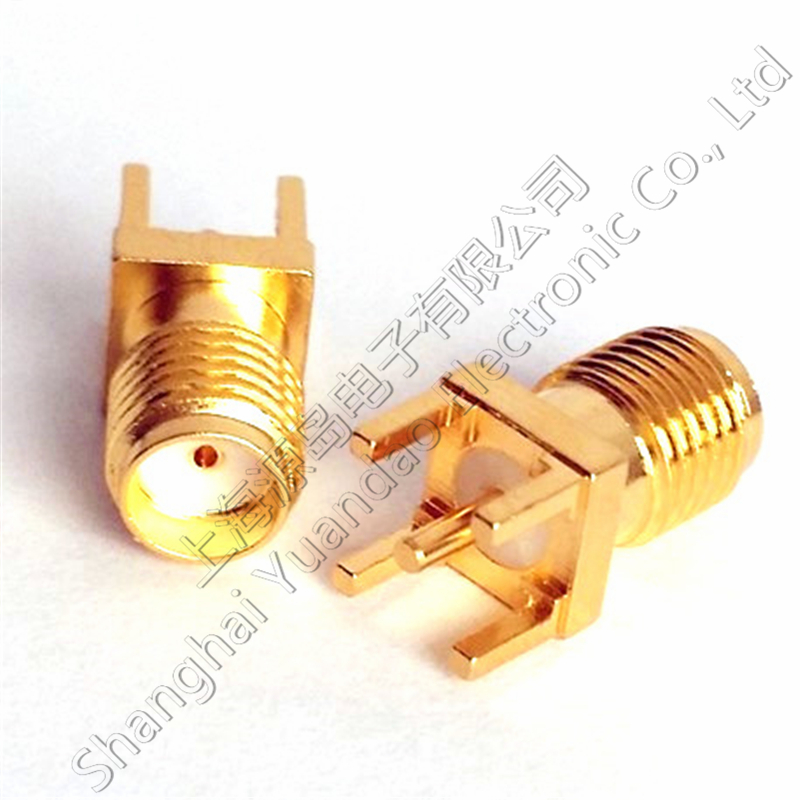 优质纯铜连接器插座天线座SMA-KE母座焊面板PCB SMA-KHD 插座 - 图3
