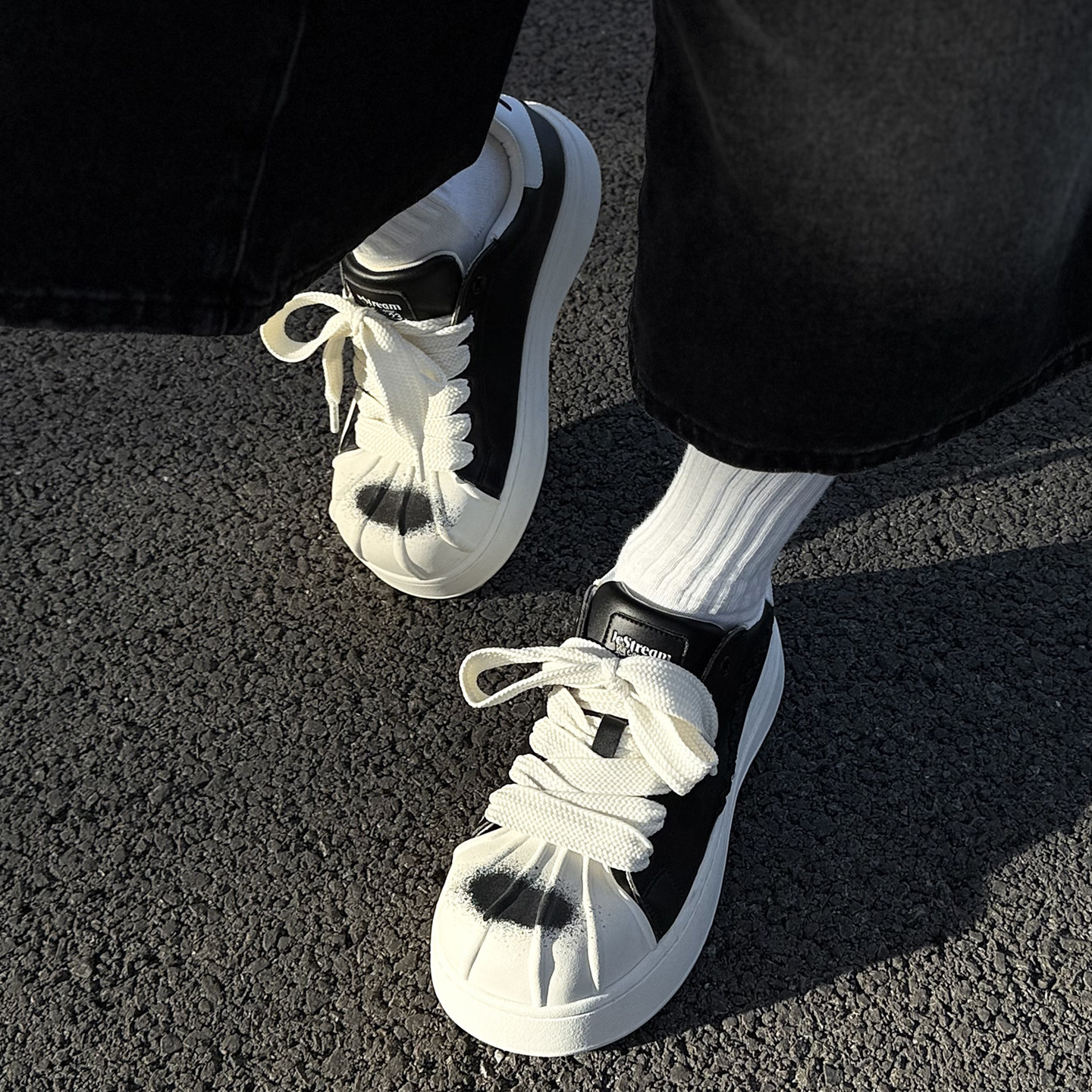 【丁程鑫 卓沅 梓渝同款】LeStream贝壳头厚底增高休闲鞋德比鞋女,淘宝优惠券,粉丝福利购,淘宝优惠卷