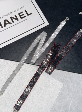 DIY手作情侣choker短项链