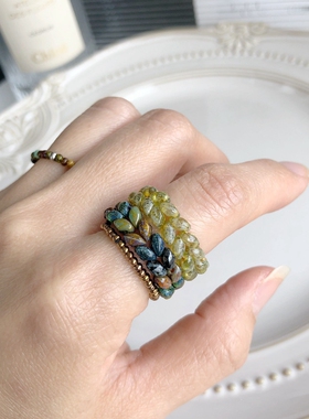 手作串珠男女简约戒指指环