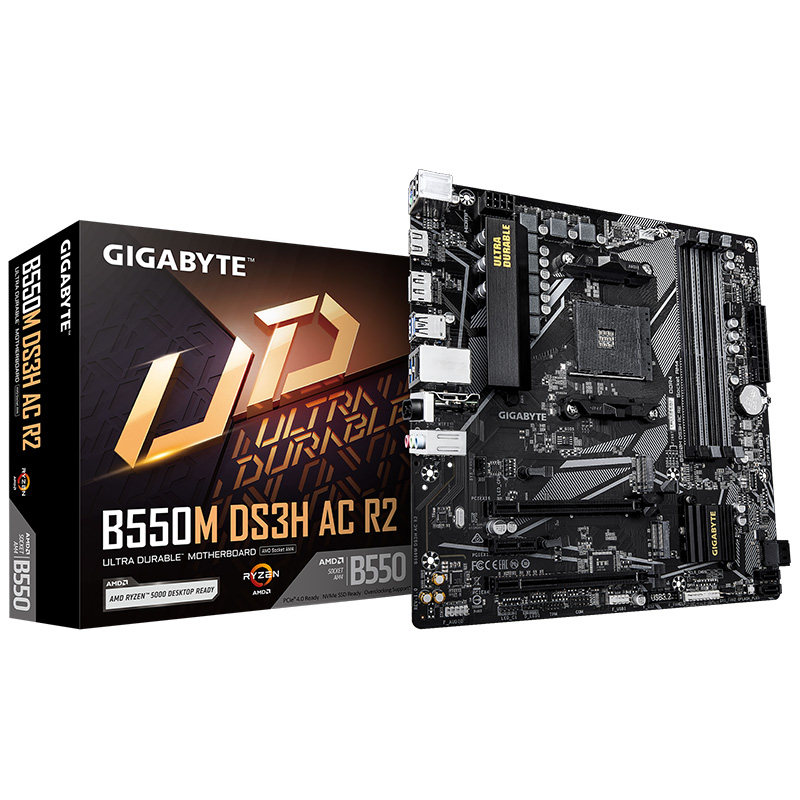 技嘉A520M超耐久B450M B550M K DS3H AC R2 WIFI AORUS ELITE小雕