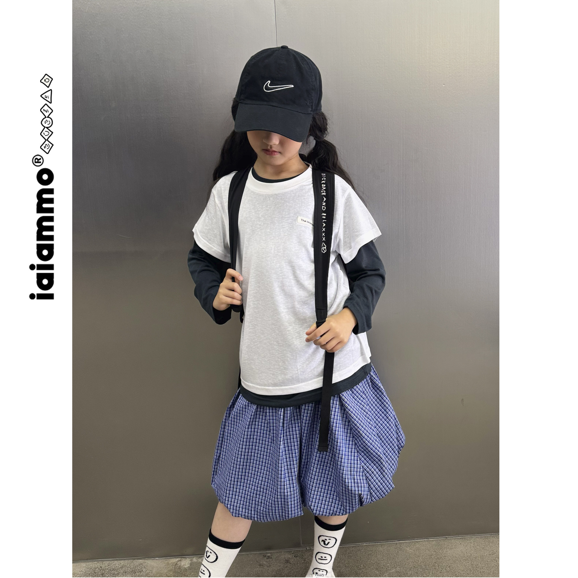 iaiammo25夏新原创设计韩版miu风洋气男女中大儿童装格子短裤短裙,淘宝优惠券,粉丝福利购,淘宝优惠卷