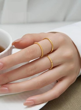 沙金蜂巢手镯女款爱之巢戒指镀金