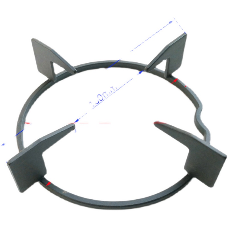 适用苏泊尔QB503QB506QS505燃气灶支架长方形锅架灶具QB301圆锅架-图2